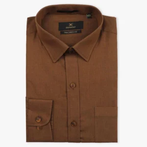 Eminent Men's Chambray Shirt - Brown