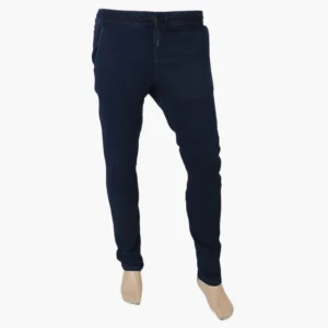 Eminent Men's Knitted Denim Pant - Dark Blue
