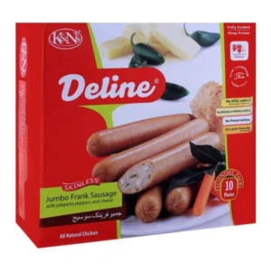 K&N's Jumbo Frank Sausage Cheese & Onion 10's 740g