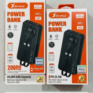 iRANGE 20000mAh Power Bank (IR-G126) – 22.5W Fast Charging